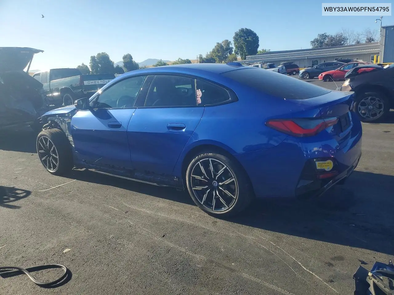 2023 BMW I4 M50 VIN: WBY33AW06PFN54795 Lot: 60844146