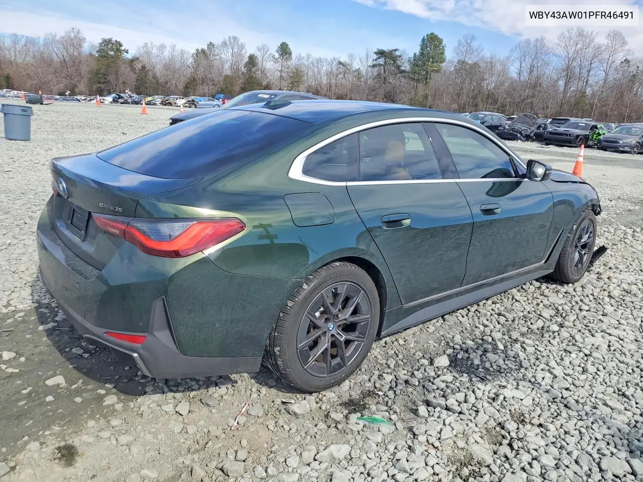 2023 BMW I4 Edrive 35 VIN: WBY43AW01PFR46491 Lot: 77280655