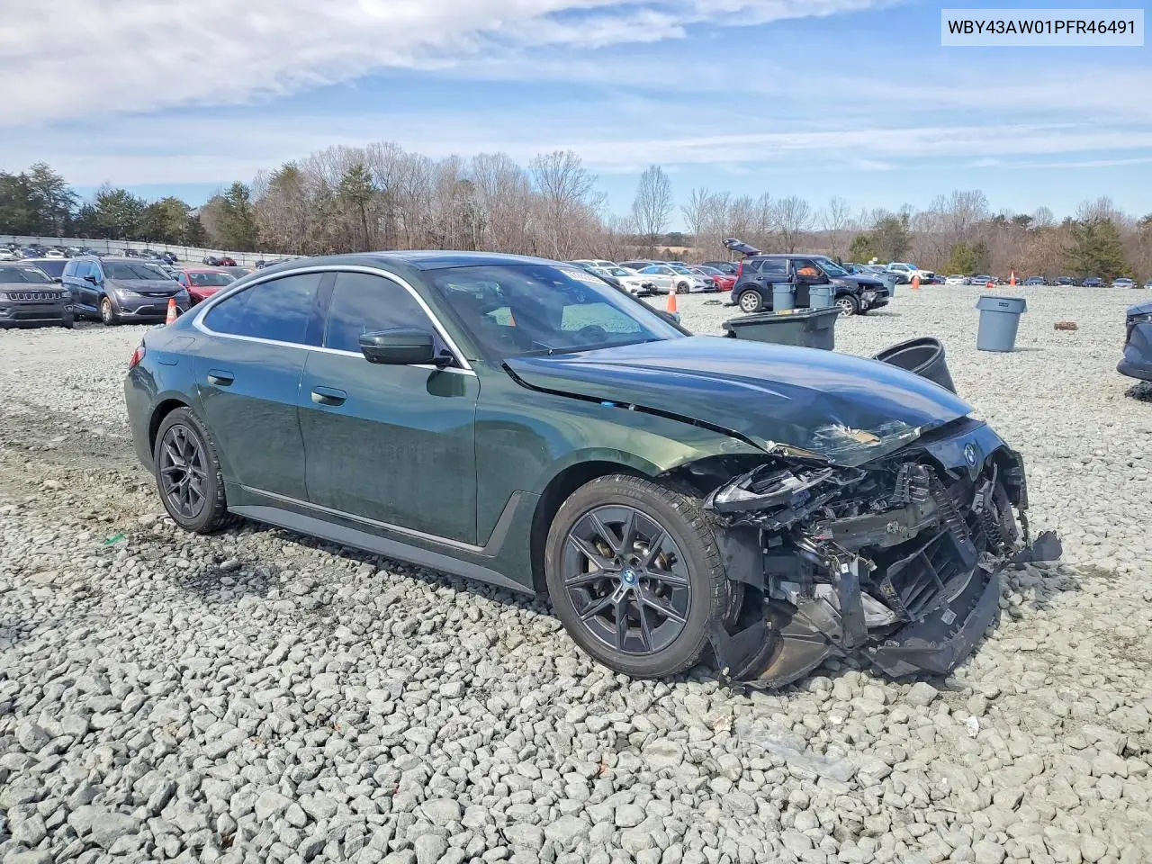 2023 BMW I4 Edrive 35 VIN: WBY43AW01PFR46491 Lot: 77280655