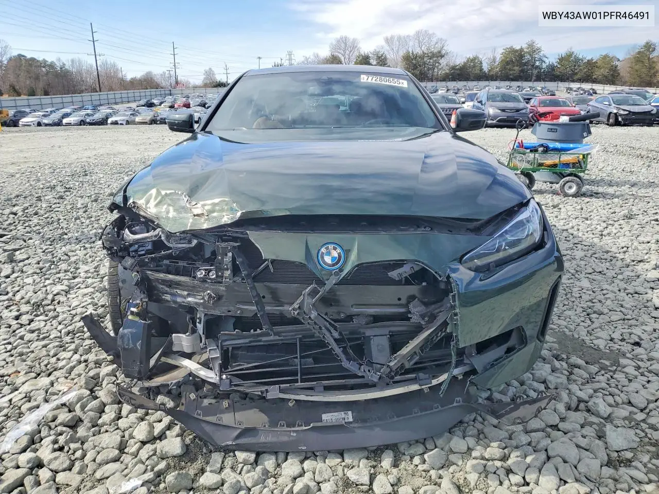 2023 BMW I4 Edrive 35 VIN: WBY43AW01PFR46491 Lot: 77280655