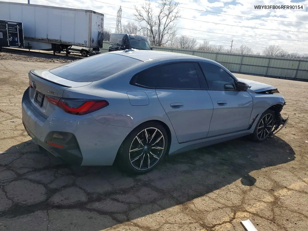 2024 BMW I4 xDrive 40 VIN: WBY83FB06RFR90154 Lot: 46406936
