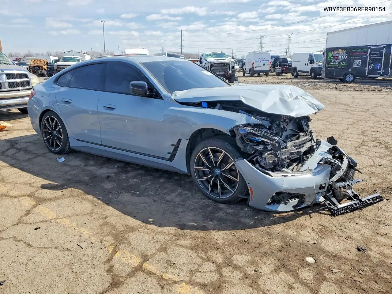 2024 BMW I4 xDrive 40 VIN: WBY83FB06RFR90154 Lot: 46406936