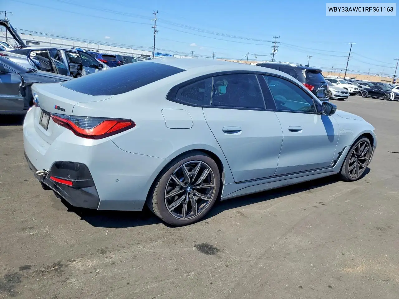 2024 BMW I4 M50 VIN: WBY33AW01RFS61163 Lot: 51186756