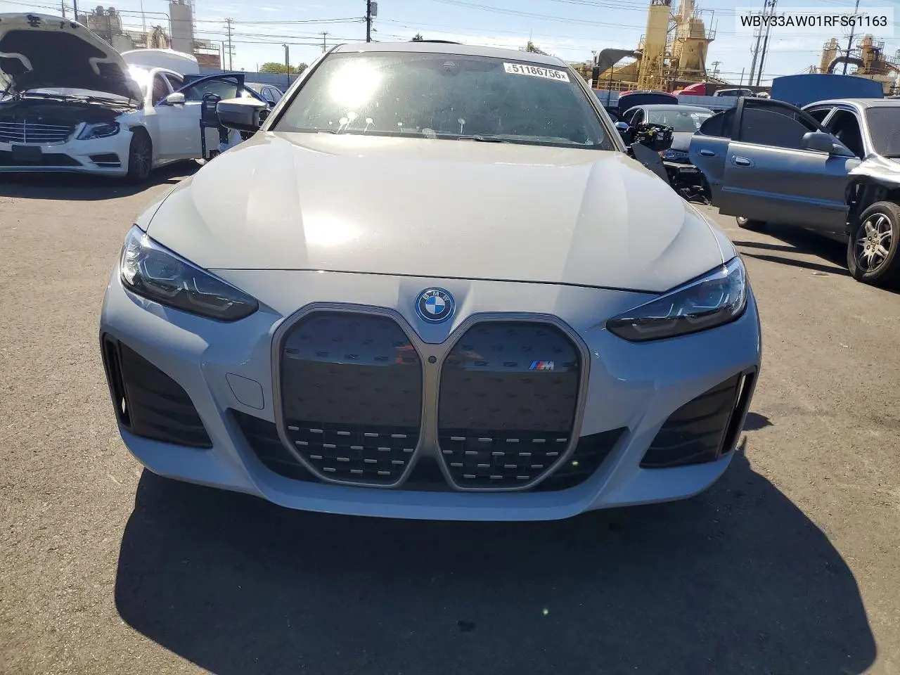 2024 BMW I4 M50 VIN: WBY33AW01RFS61163 Lot: 51186756