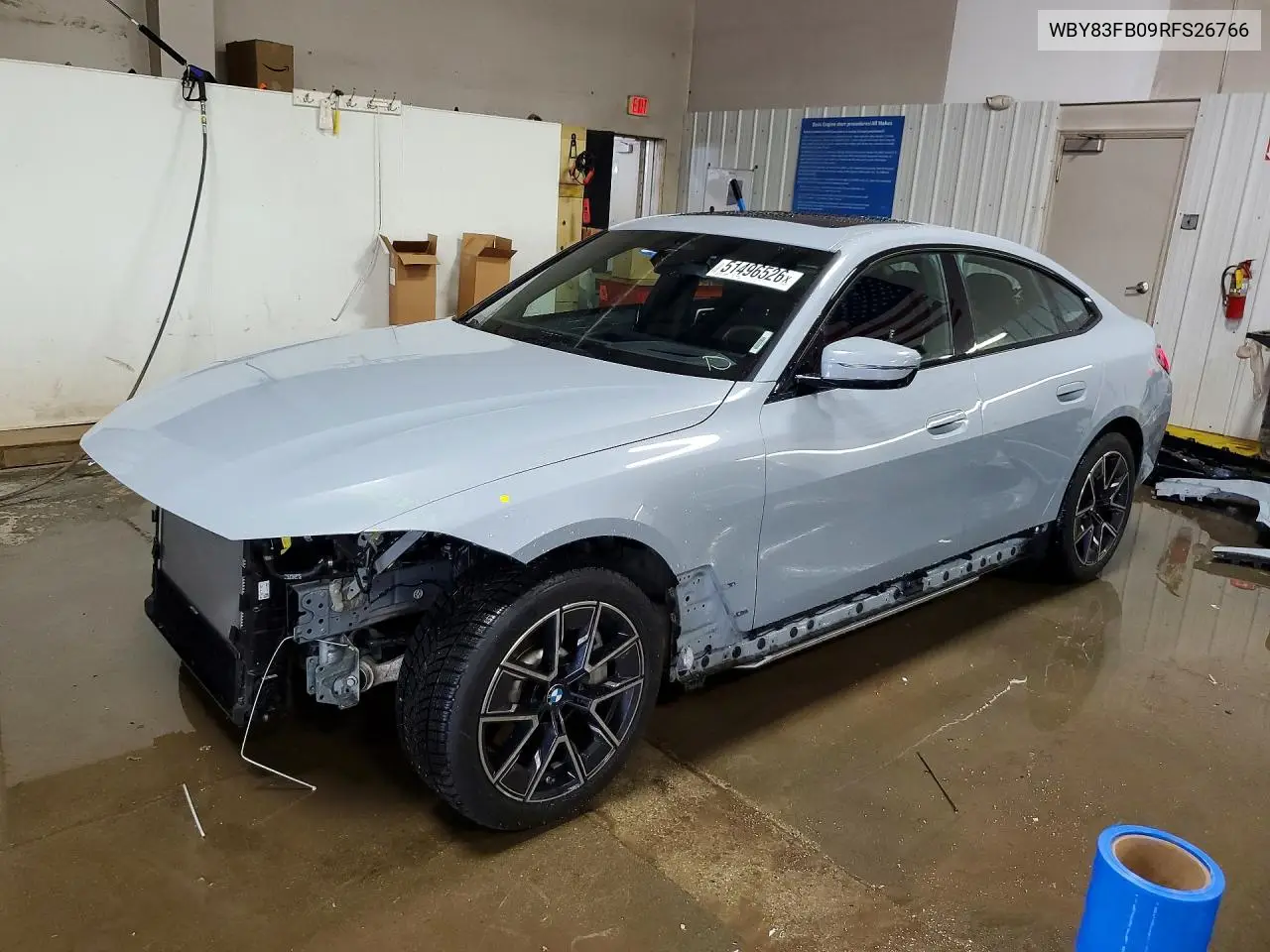 2024 BMW I4 xDrive 40 VIN: WBY83FB09RFS26766 Lot: 51496526