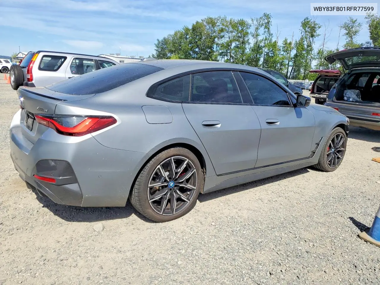 2024 BMW I4 xDrive 40 VIN: WBY83FB01RFR77599 Lot: 52086396