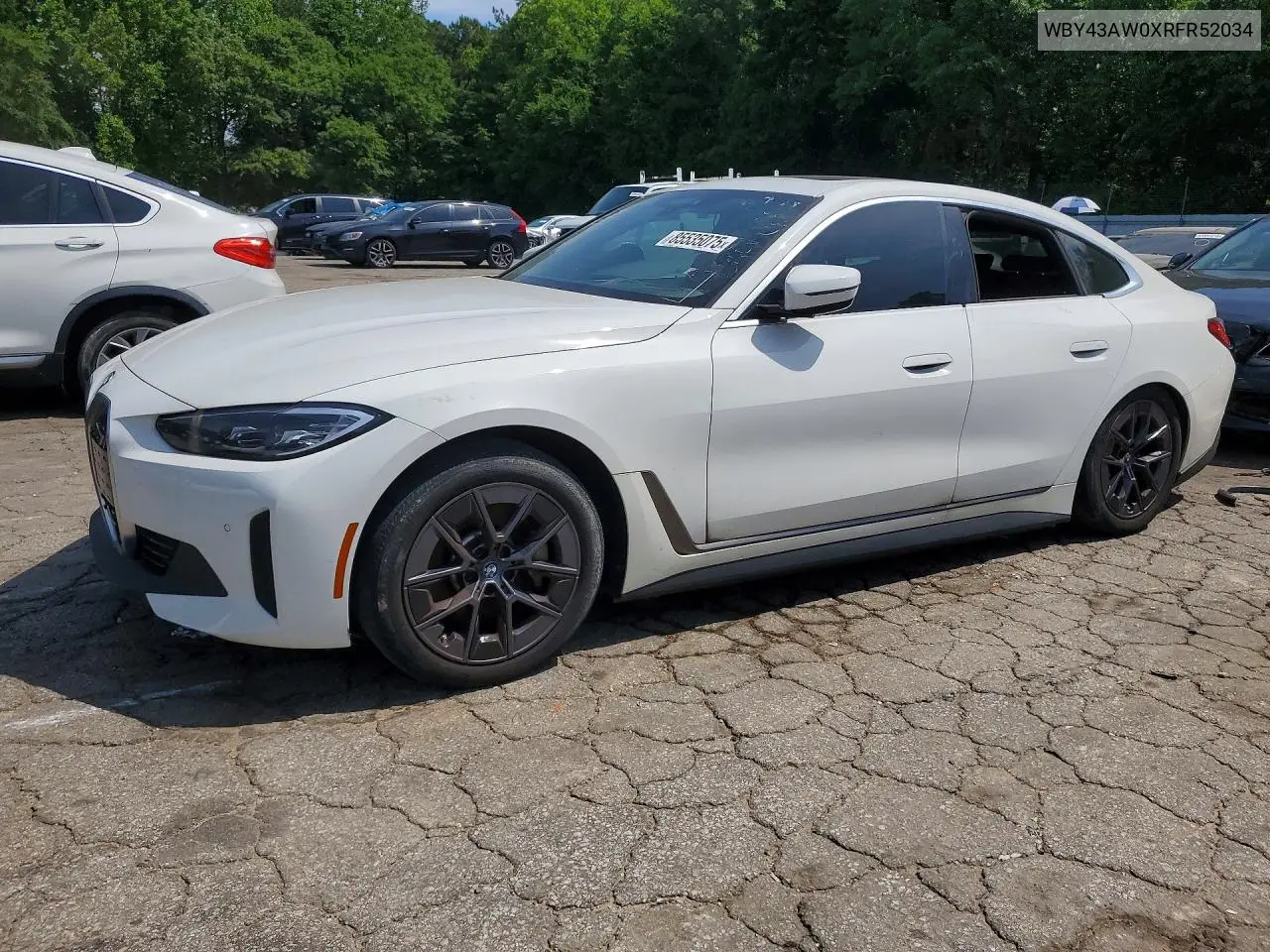 2024 BMW I4 Edrive 35 VIN: WBY43AW0XRFR52034 Lot: 52983596