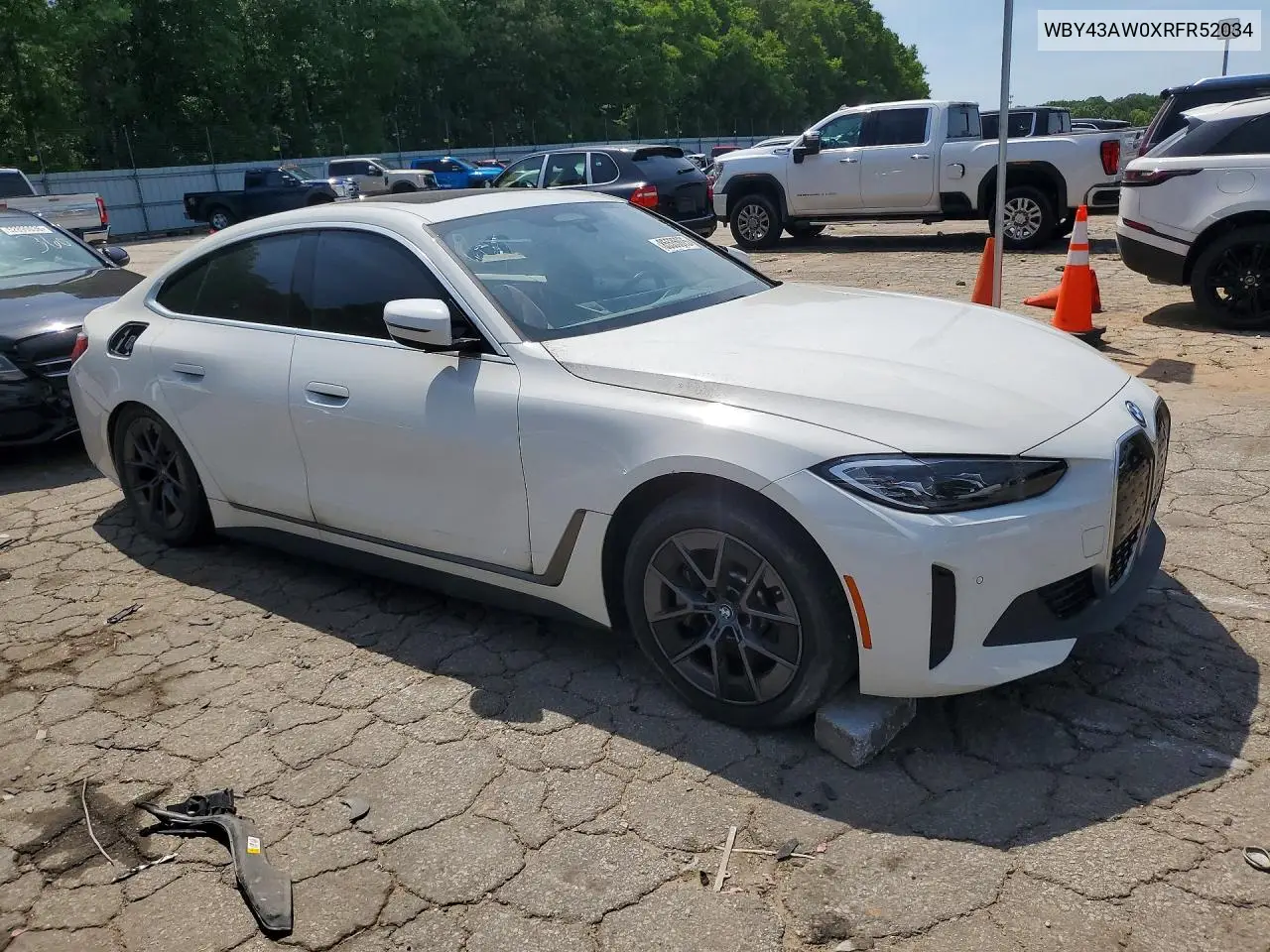 2024 BMW I4 Edrive 35 VIN: WBY43AW0XRFR52034 Lot: 52983596