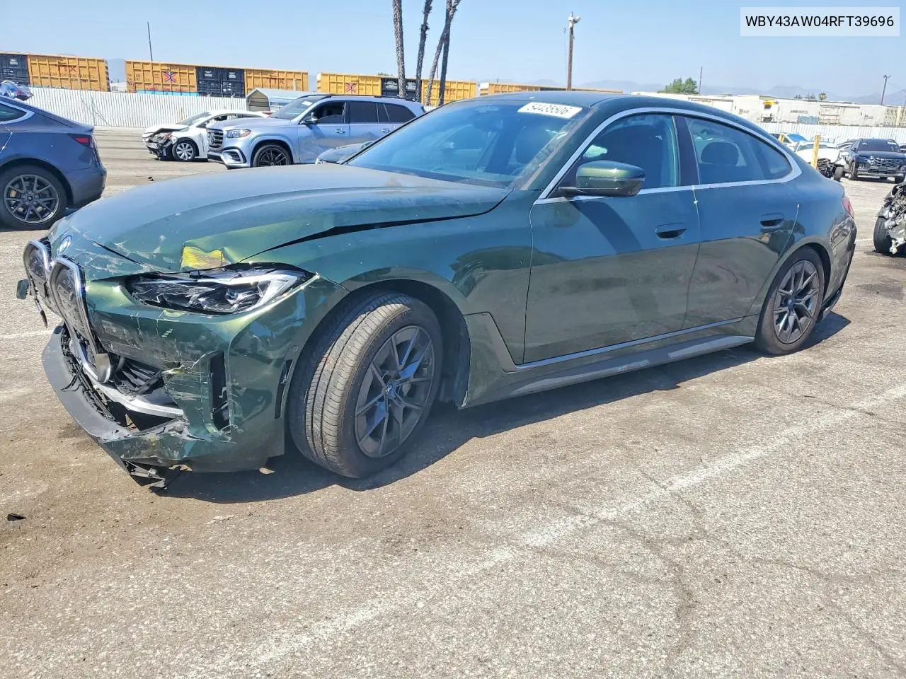 2024 BMW I4 Edrive 35 VIN: WBY43AW04RFT39696 Lot: 54435506