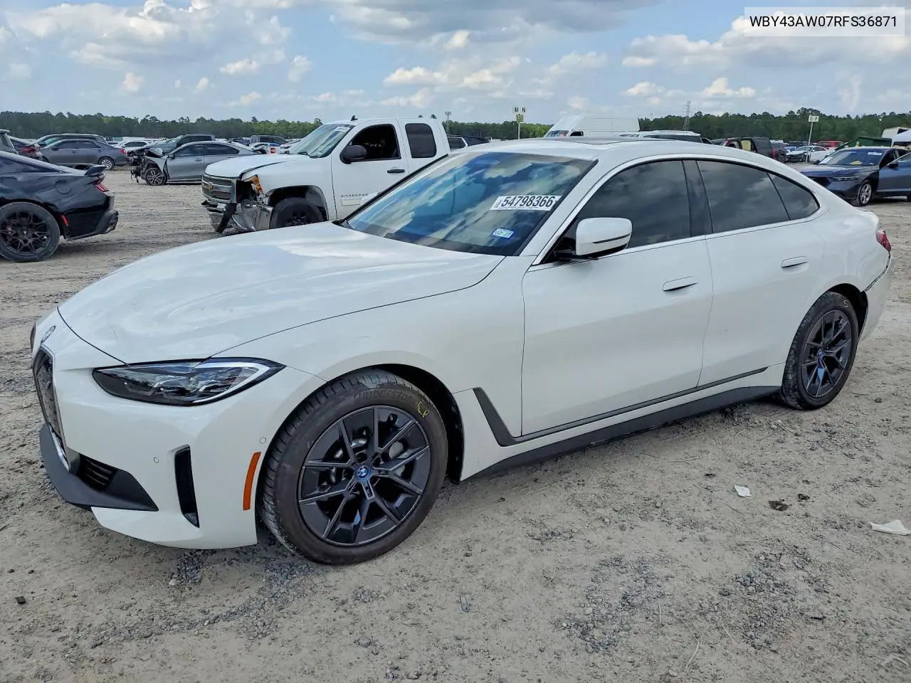 2024 BMW I4 Edrive 35 VIN: WBY43AW07RFS36871 Lot: 54798366