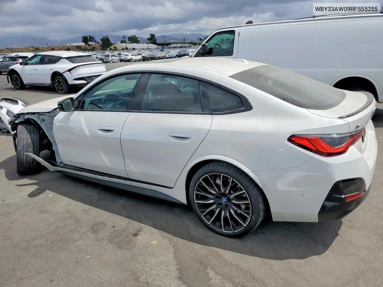 2024 BMW I4 M50 VIN: WBY33AW09RFS55255 Lot: 55022926