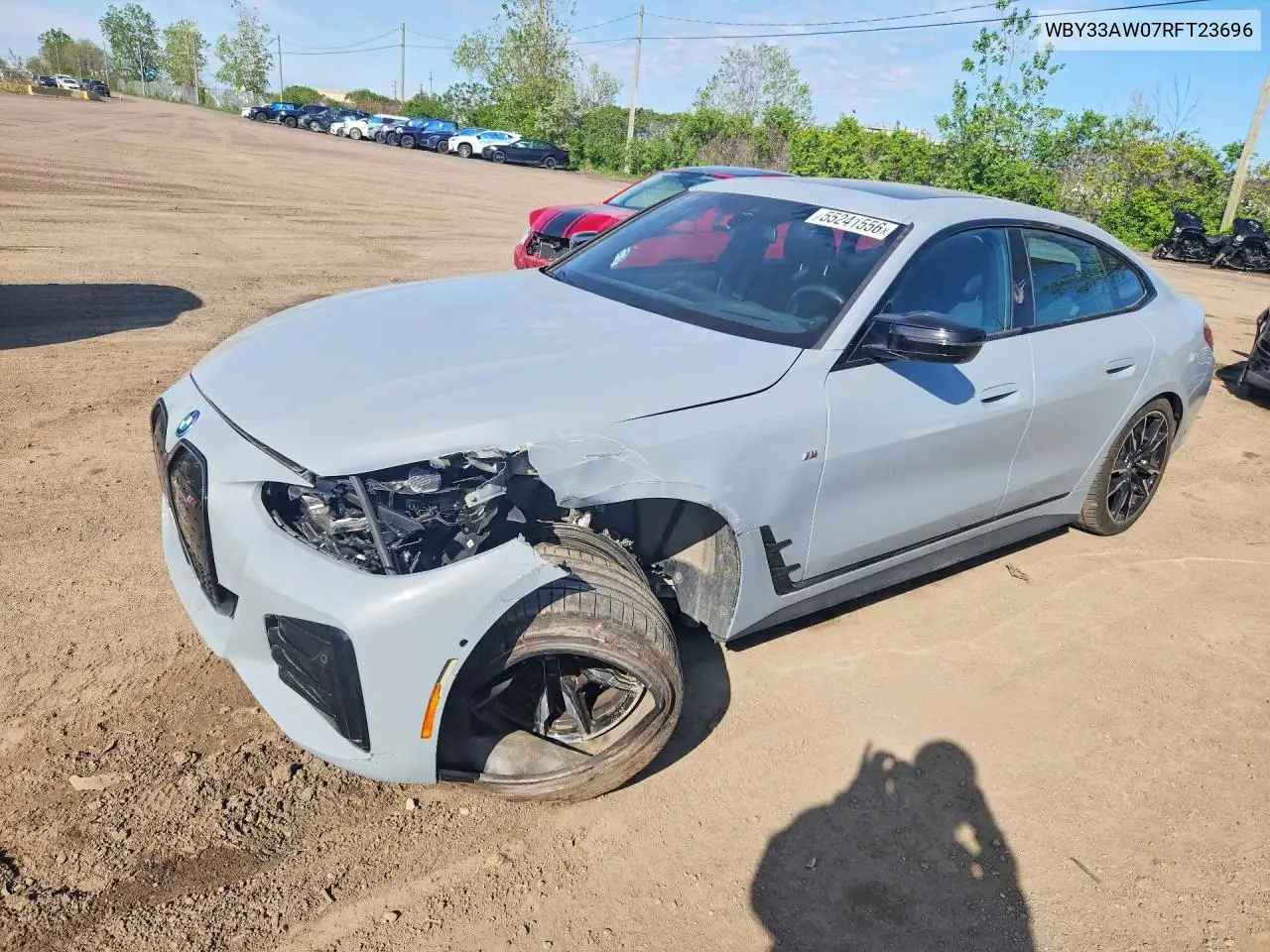 2024 BMW I4 M50 VIN: WBY33AW07RFT23696 Lot: 55241556
