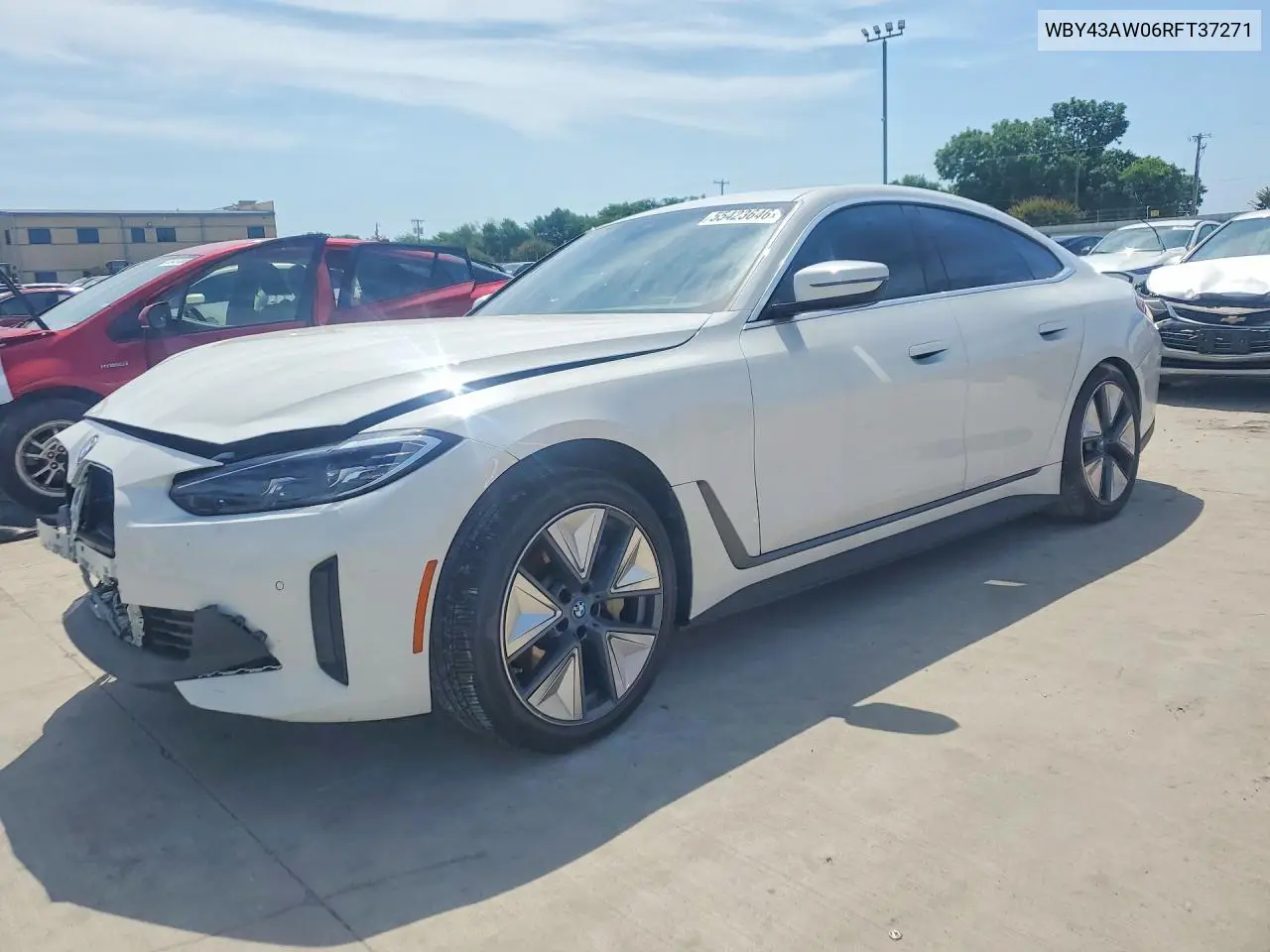 2024 BMW I4 Edrive 35 VIN: WBY43AW06RFT37271 Lot: 55423646