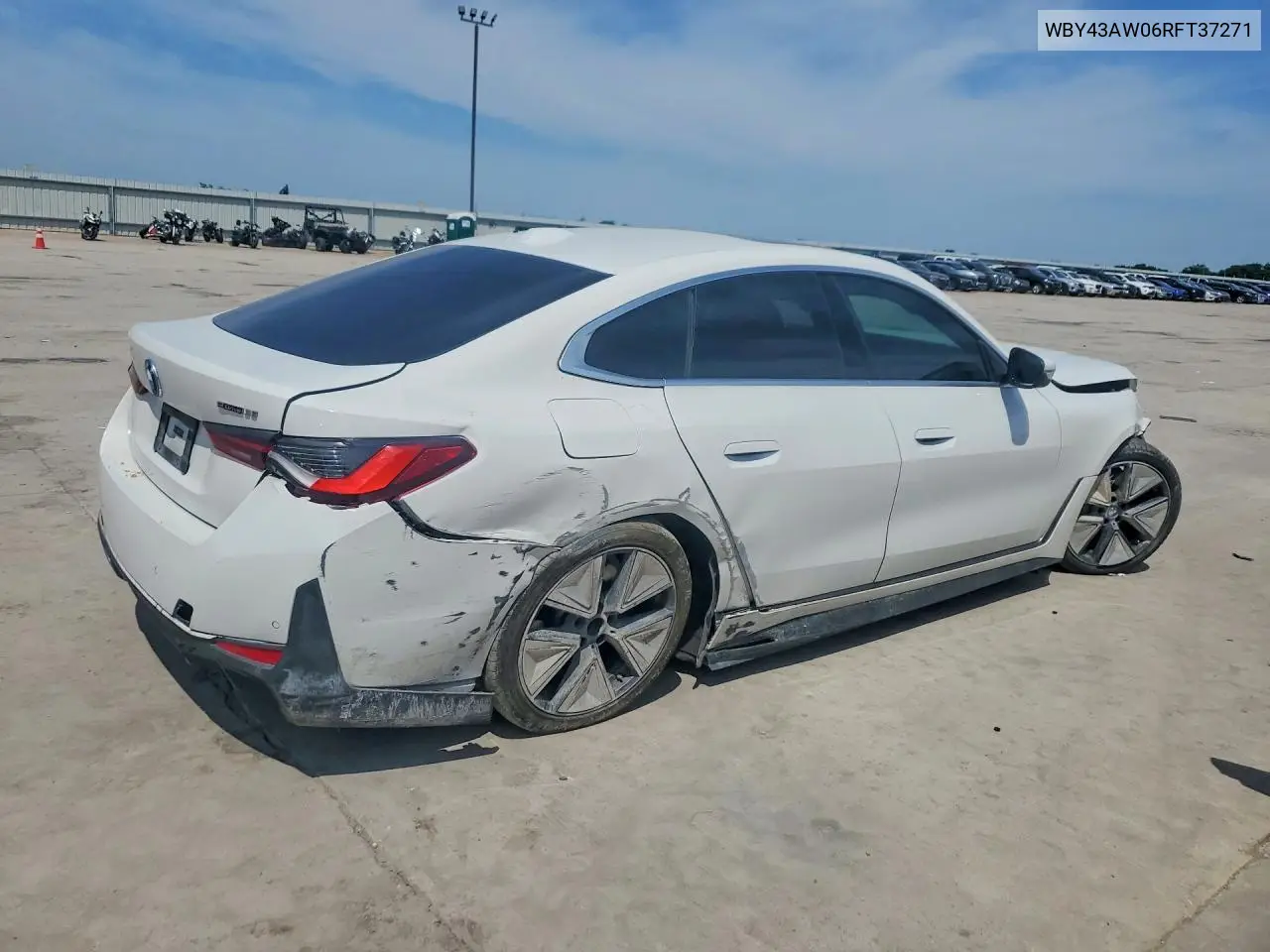 2024 BMW I4 Edrive 35 VIN: WBY43AW06RFT37271 Lot: 55423646
