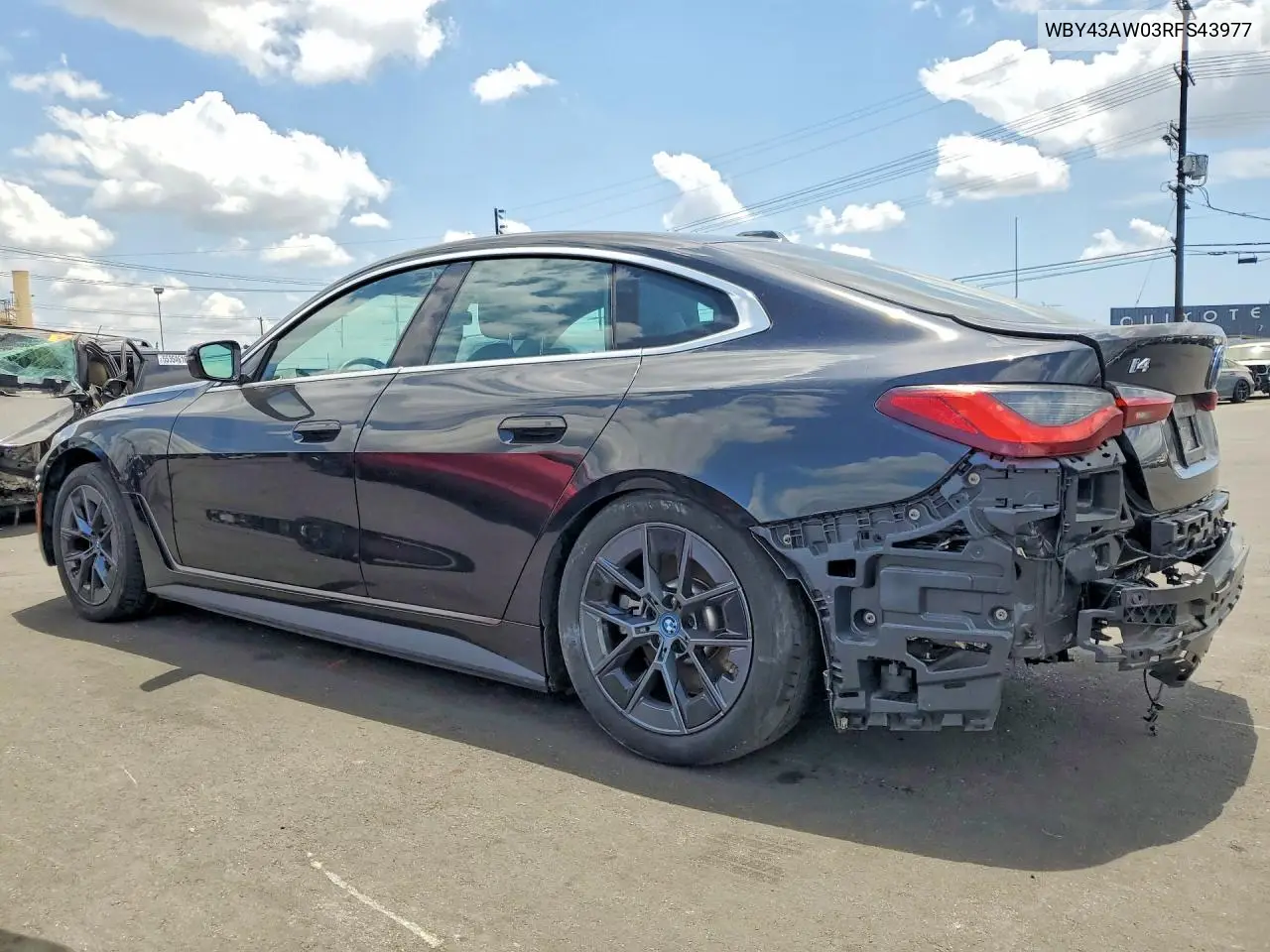 2024 BMW I4 Edrive 35 VIN: WBY43AW03RFS43977 Lot: 55574076