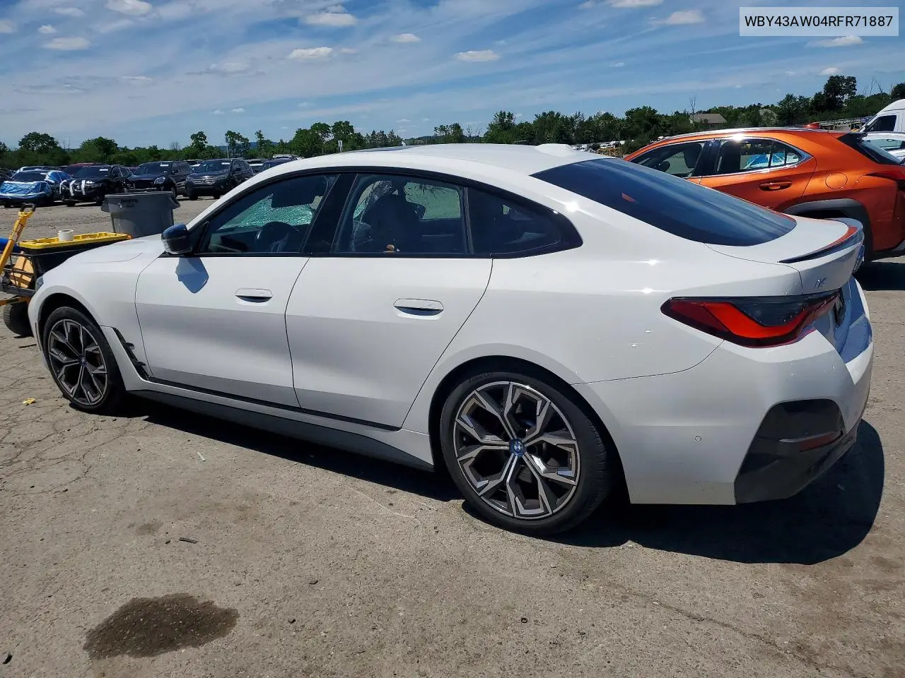 2024 BMW I4 Edrive 35 VIN: WBY43AW04RFR71887 Lot: 57319346