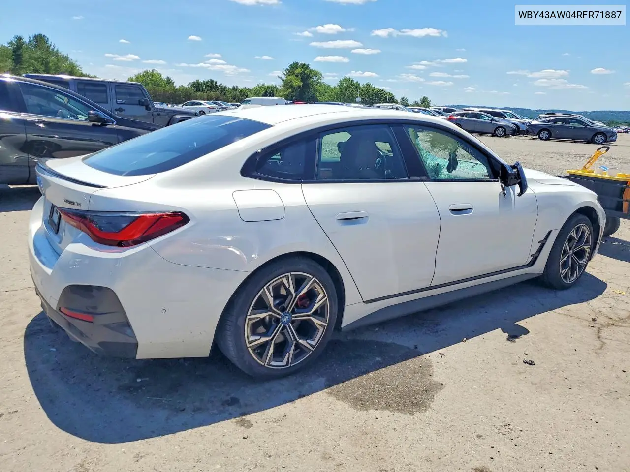 2024 BMW I4 Edrive 35 VIN: WBY43AW04RFR71887 Lot: 57319346