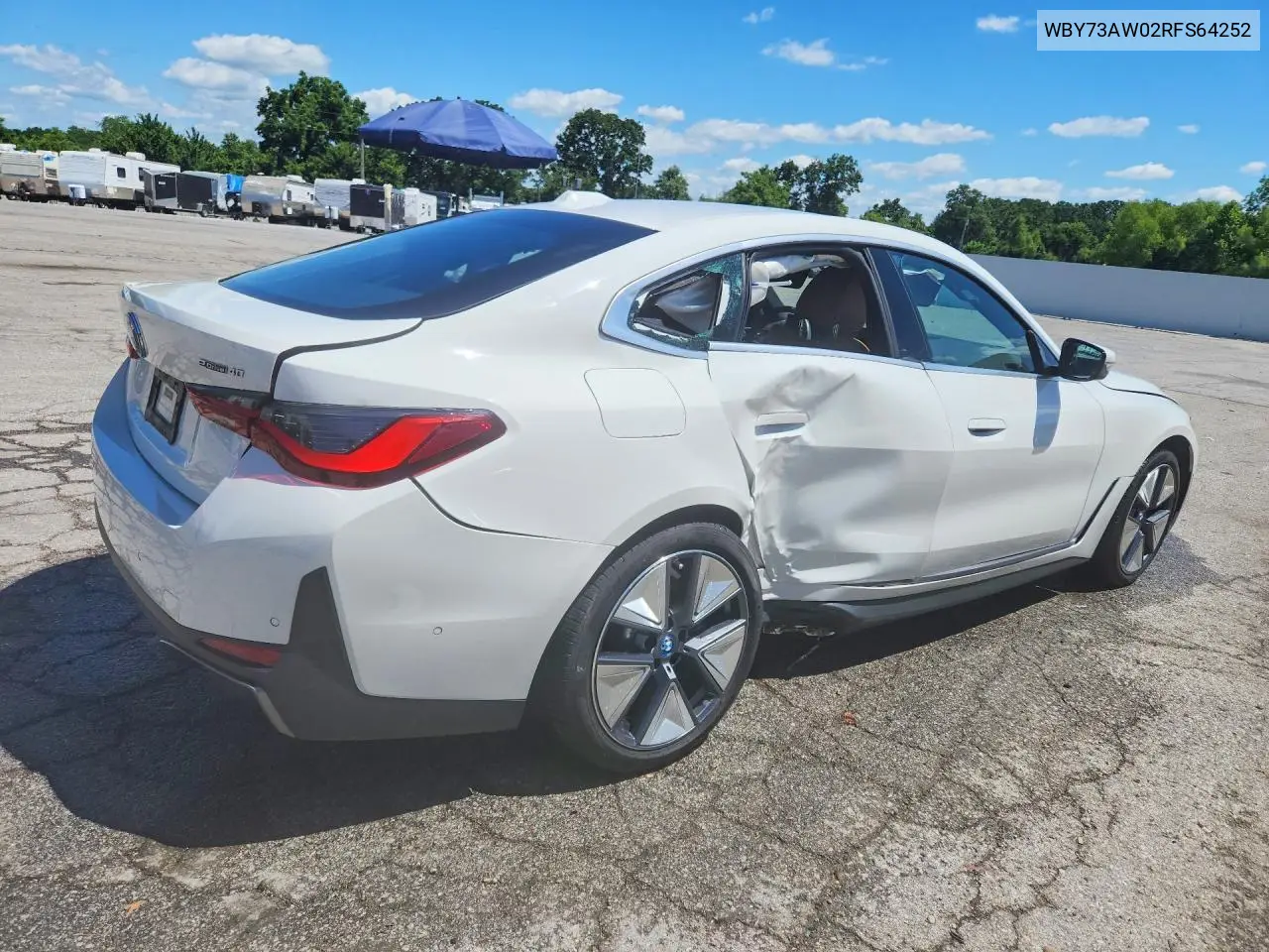 2024 BMW I4 Edrive 40 VIN: WBY73AW02RFS64252 Lot: 57494296
