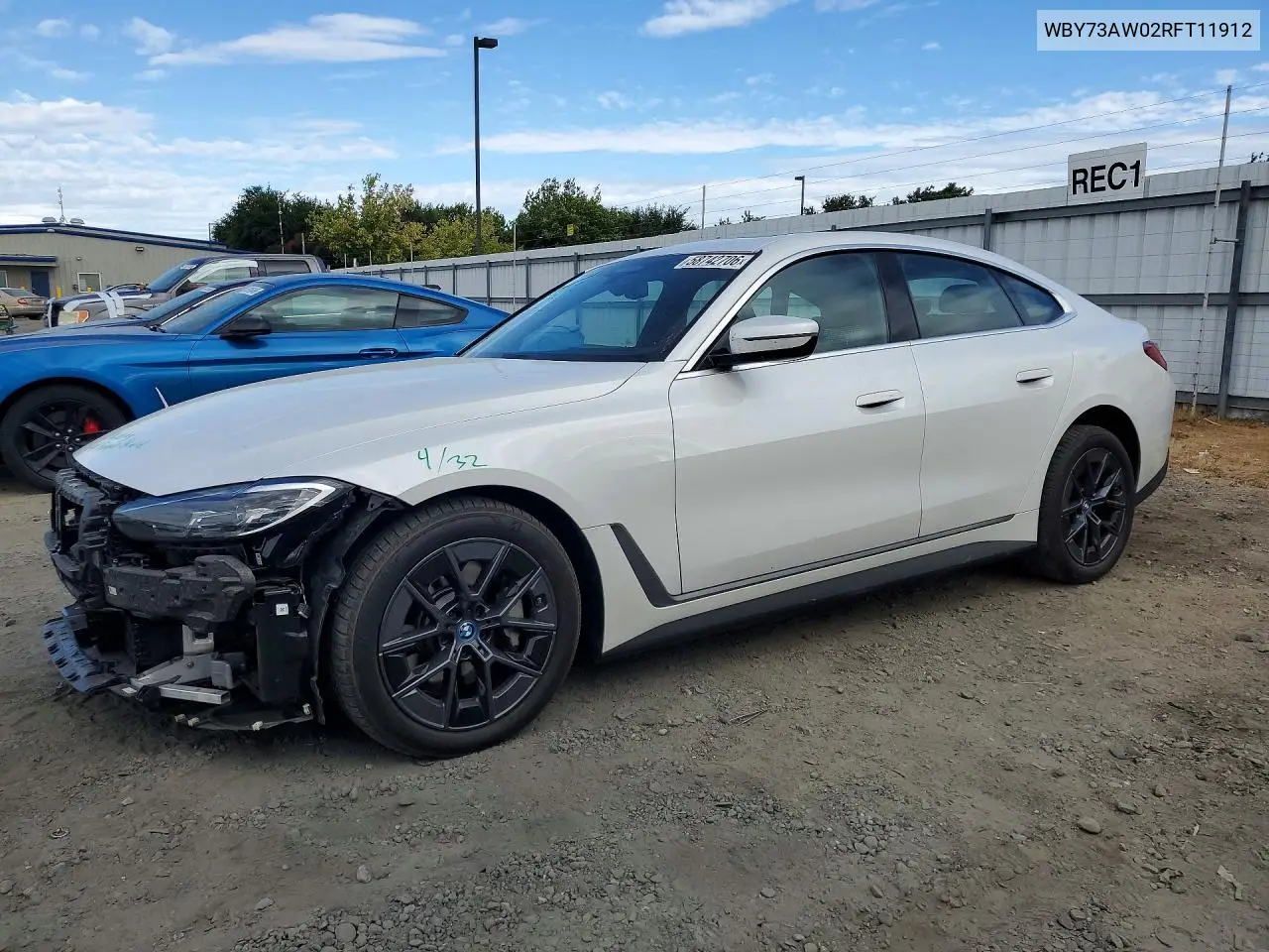 2024 BMW I4 Edrive 40 VIN: WBY73AW02RFT11912 Lot: 58742706