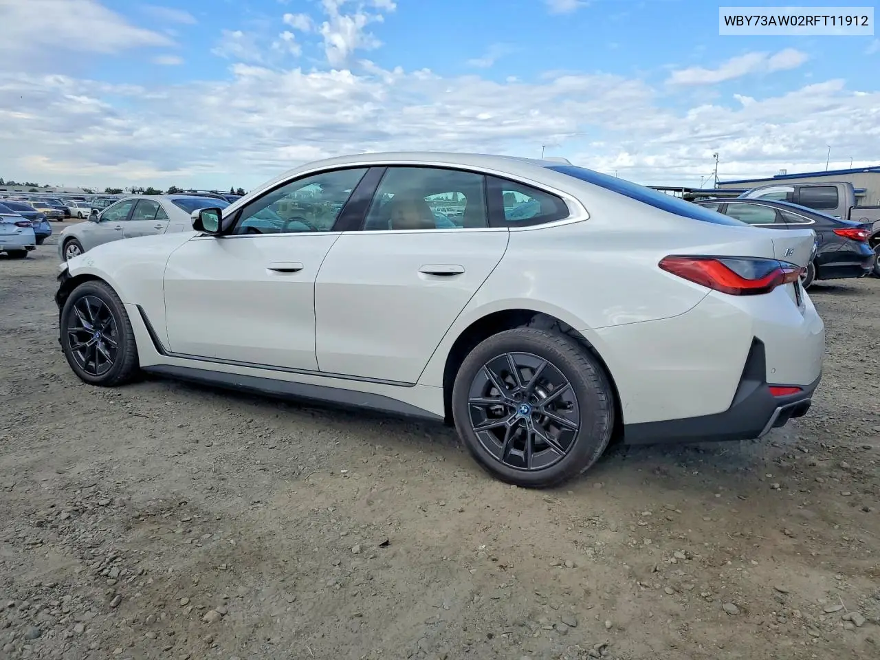 2024 BMW I4 Edrive 40 VIN: WBY73AW02RFT11912 Lot: 58742706