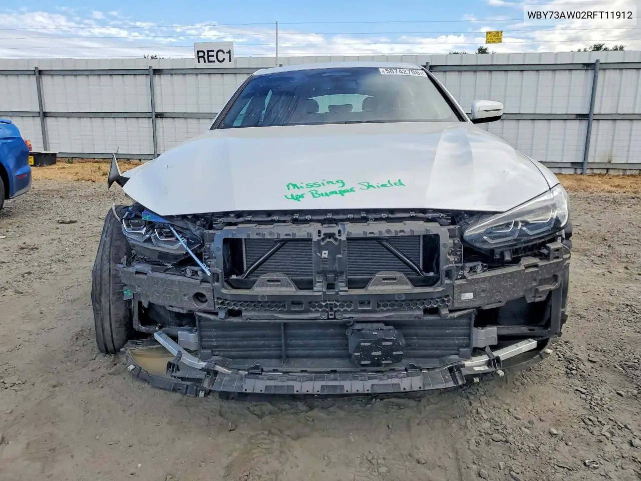 2024 BMW I4 Edrive 40 VIN: WBY73AW02RFT11912 Lot: 58742706