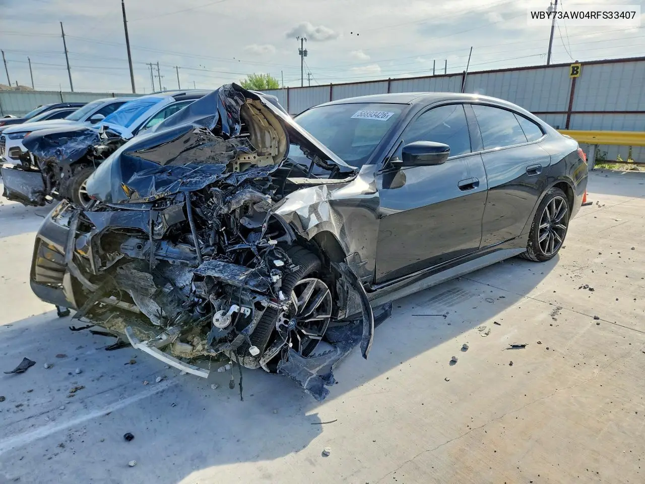 2024 BMW I4 Edrive 40 VIN: WBY73AW04RFS33407 Lot: 58893426