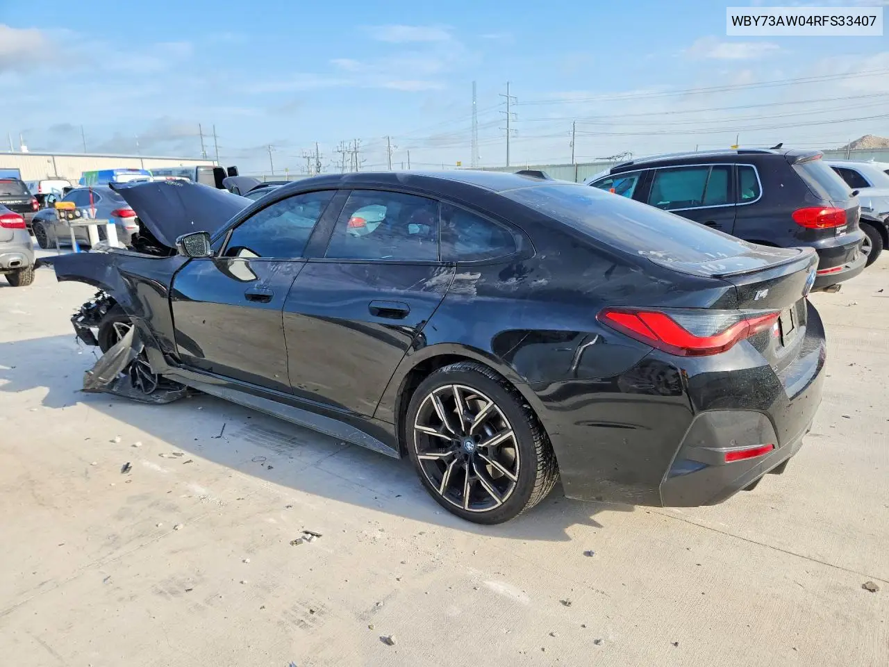 2024 BMW I4 Edrive 40 VIN: WBY73AW04RFS33407 Lot: 58893426