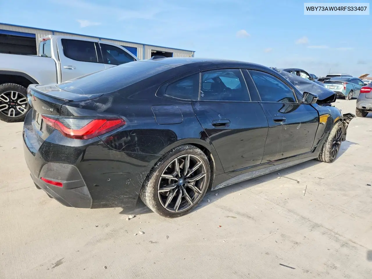 2024 BMW I4 Edrive 40 VIN: WBY73AW04RFS33407 Lot: 58893426