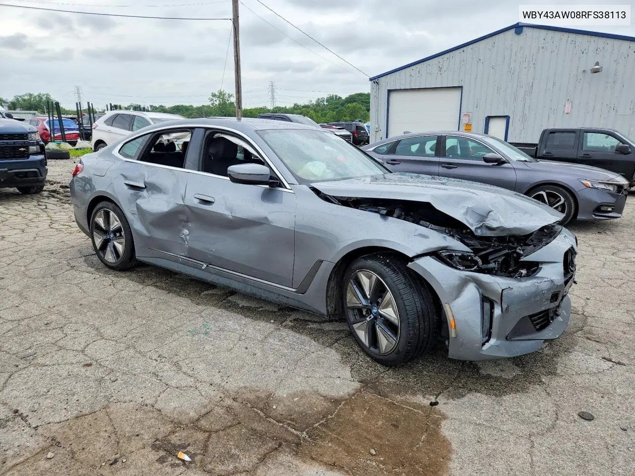 2024 BMW I4 Edrive 35 VIN: WBY43AW08RFS38113 Lot: 59104366