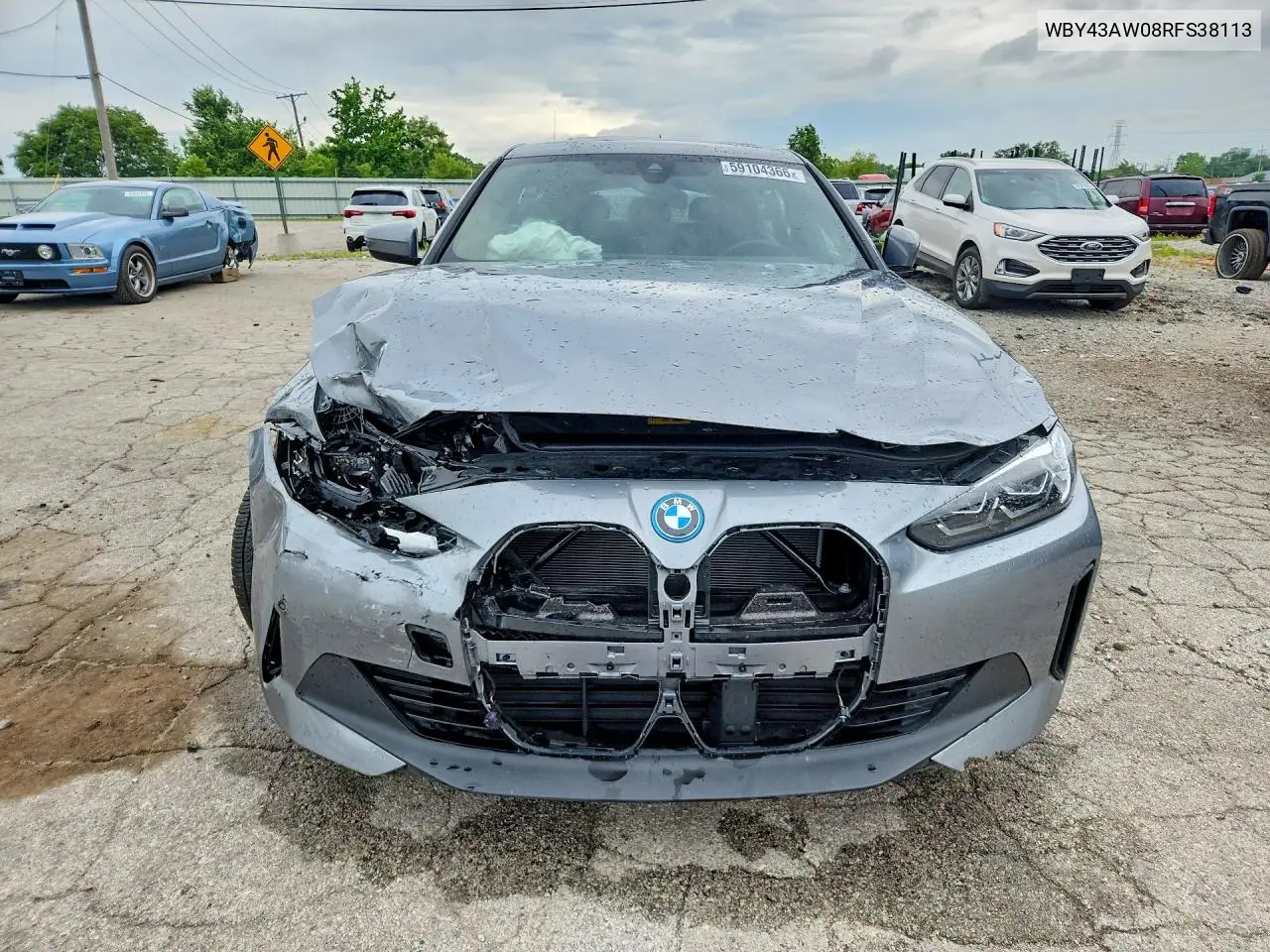 2024 BMW I4 Edrive 35 VIN: WBY43AW08RFS38113 Lot: 59104366