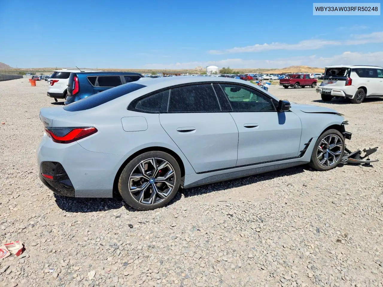 2024 BMW I4 M50 VIN: WBY33AW03RFR50248 Lot: 59609586