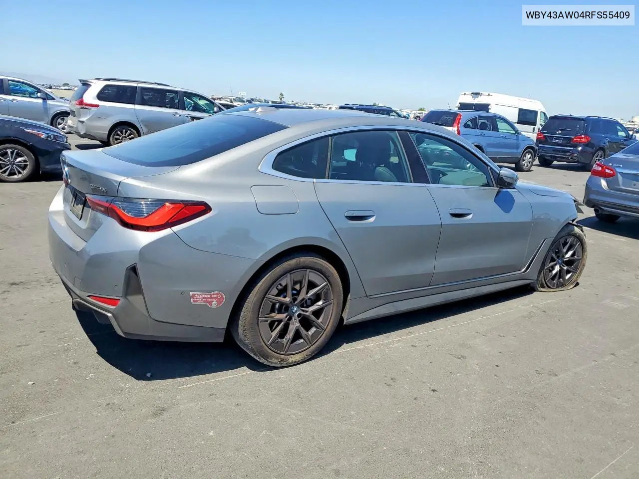 2024 BMW I4 Edrive 35 VIN: WBY43AW04RFS55409 Lot: 59617076