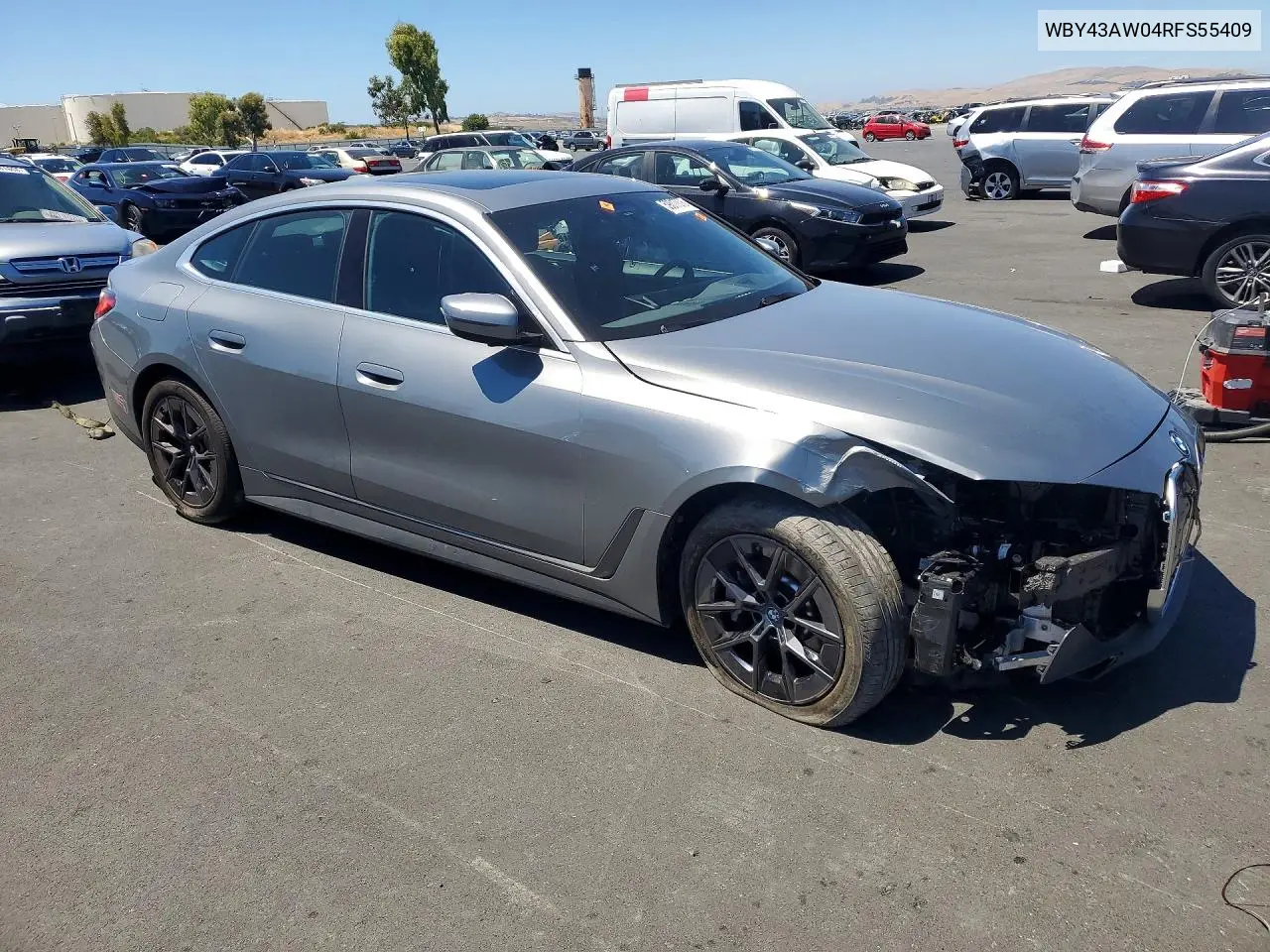 2024 BMW I4 Edrive 35 VIN: WBY43AW04RFS55409 Lot: 59617076