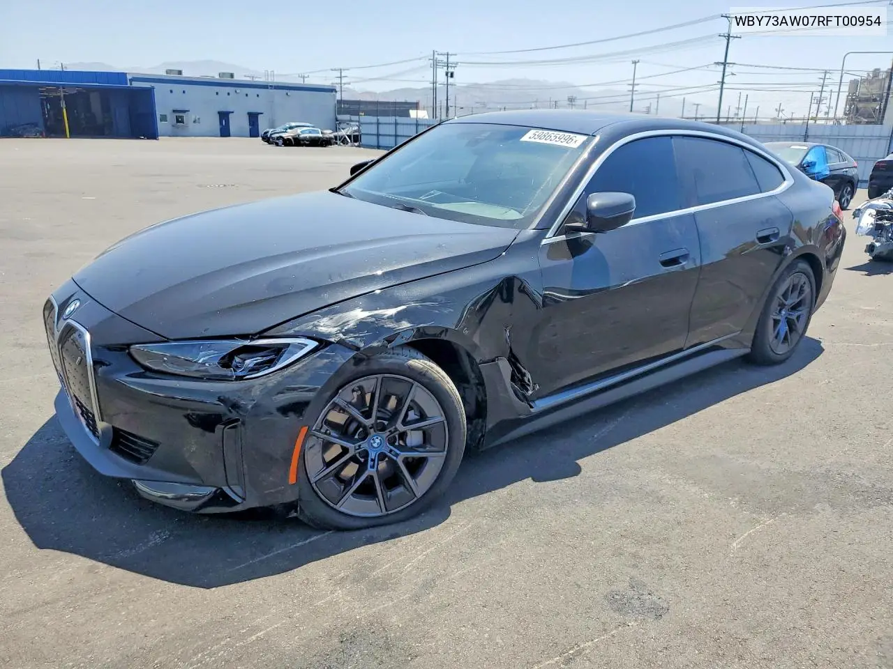 2024 BMW I4 Edrive 40 VIN: WBY73AW07RFT00954 Lot: 59865996