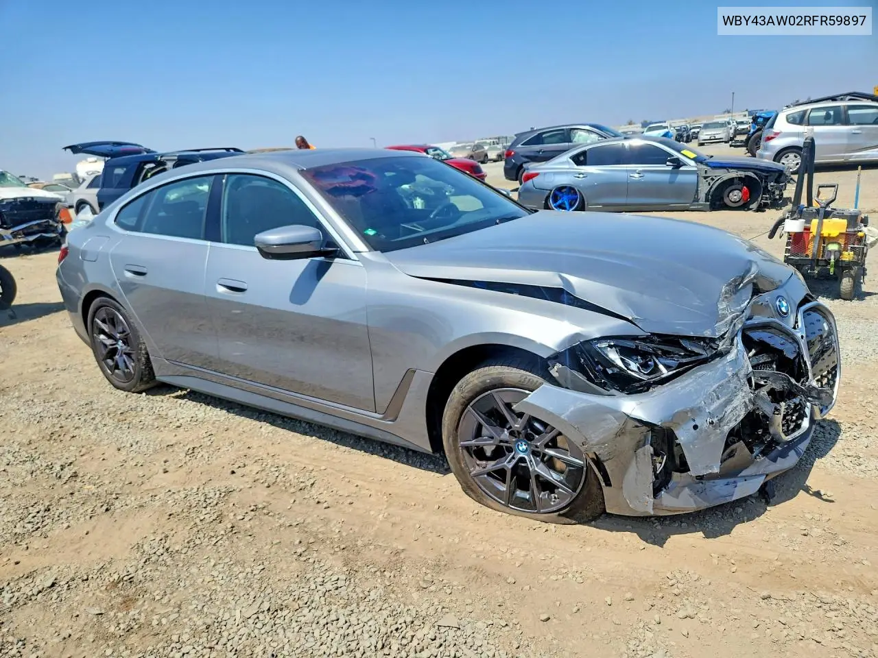 2024 BMW I4 Edrive 35 VIN: WBY43AW02RFR59897 Lot: 60606436