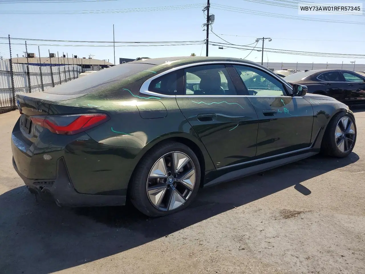 2024 BMW I4 Edrive 40 VIN: WBY73AW01RFR57345 Lot: 61879236