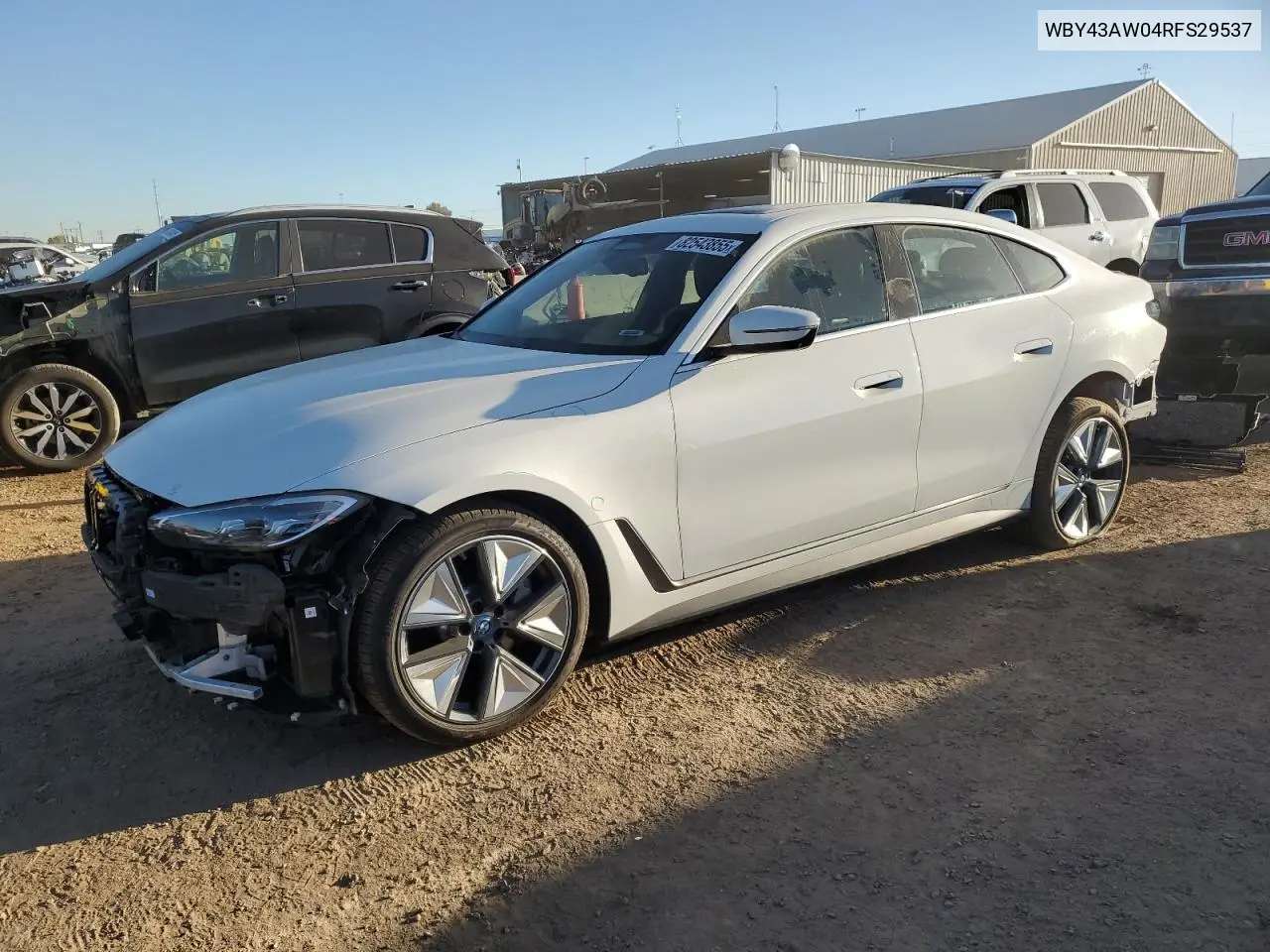 2024 BMW I4 Edrive 35 VIN: WBY43AW04RFS29537 Lot: 82543855