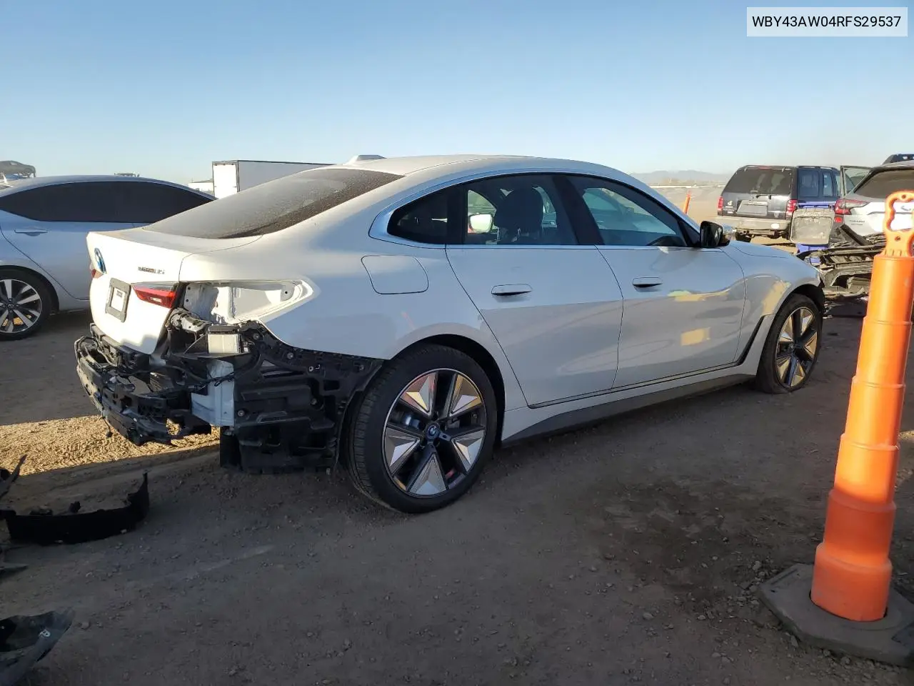 2024 BMW I4 Edrive 35 VIN: WBY43AW04RFS29537 Lot: 82543855