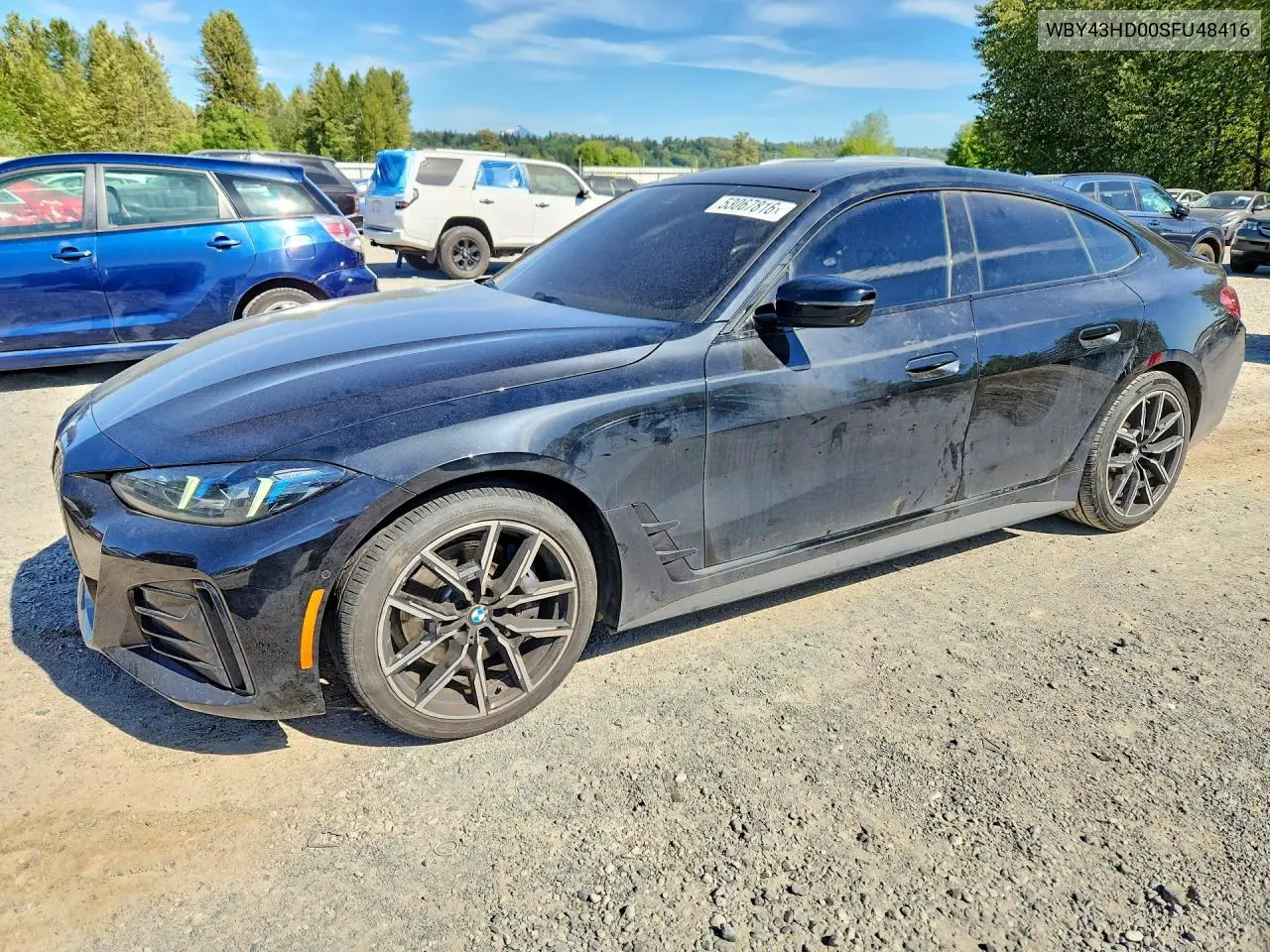2025 BMW I4 xDrive 40 VIN: WBY43HD00SFU48416 Lot: 53067816