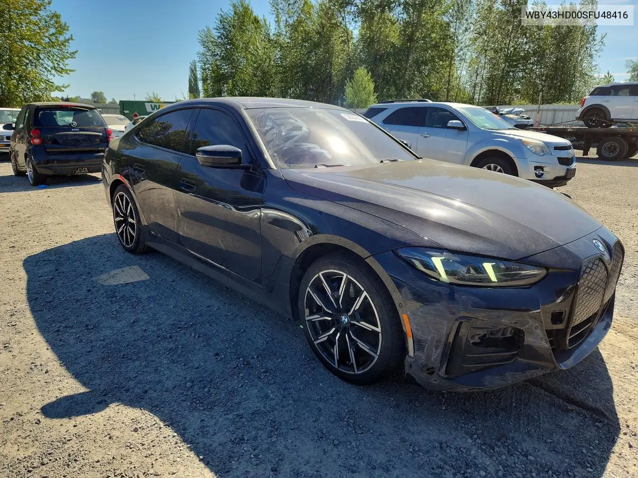 2025 BMW I4 xDrive 40 VIN: WBY43HD00SFU48416 Lot: 53067816