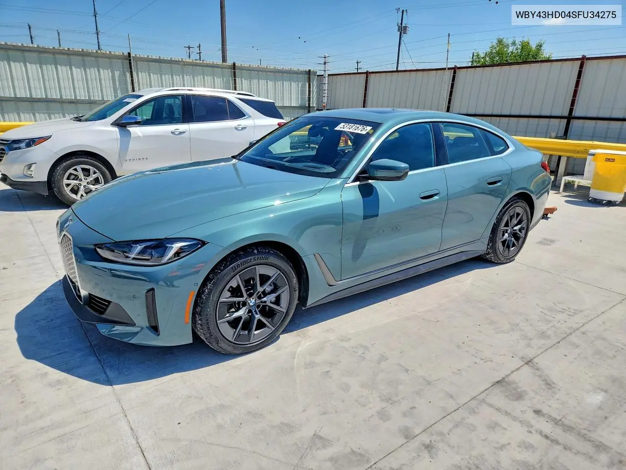 2025 BMW I4 xDrive 40 VIN: WBY43HD04SFU34275 Lot: 53181676