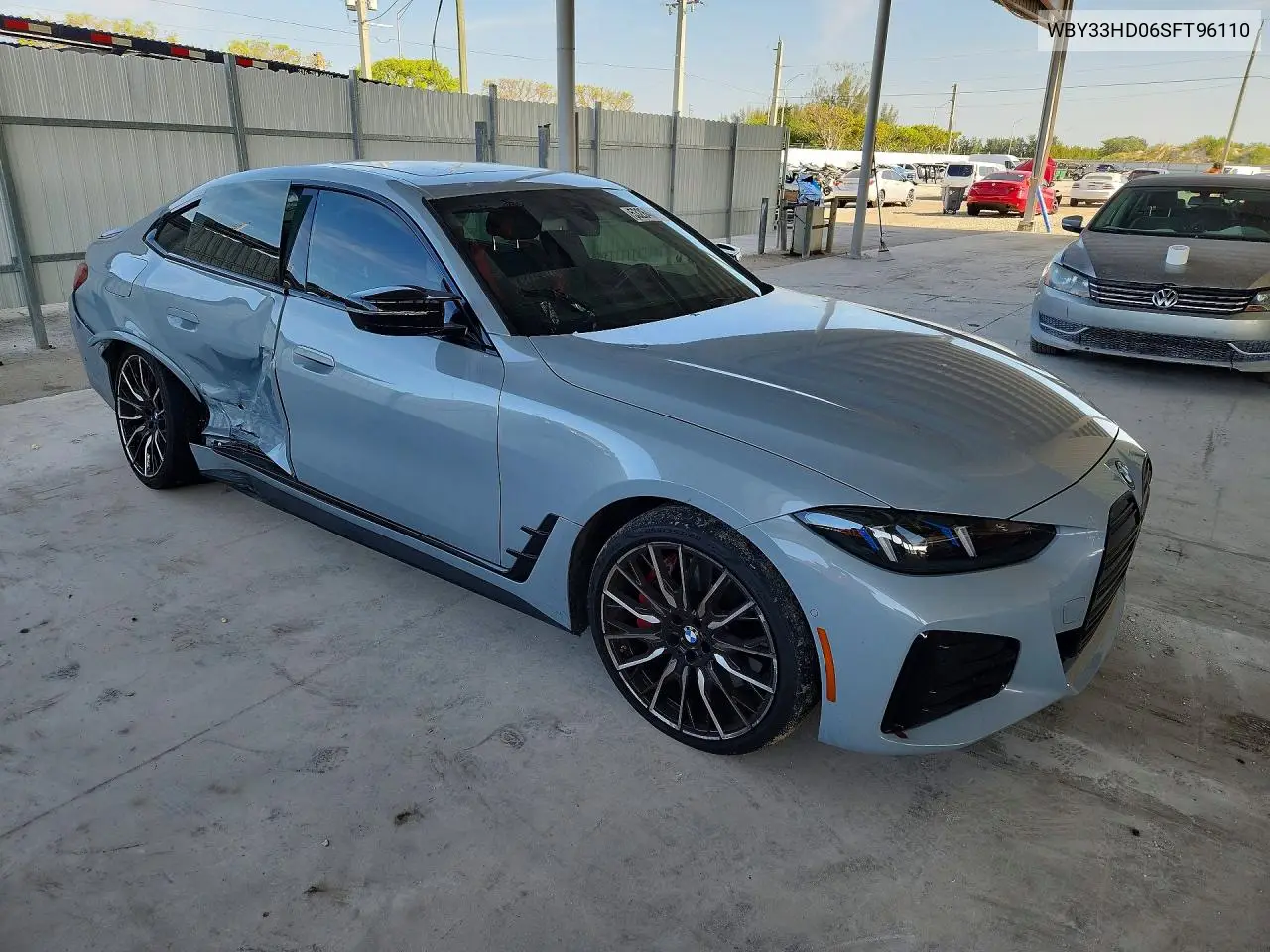 2025 BMW I4 M50 VIN: WBY33HD06SFT96110 Lot: 53264856