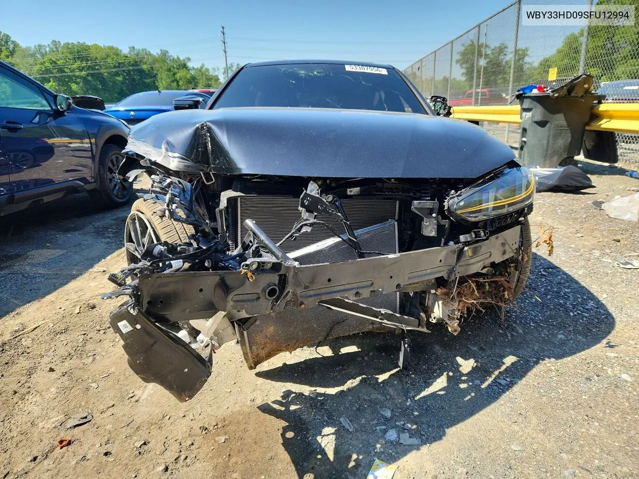 2025 BMW I4 M50 VIN: WBY33HD09SFU12994 Lot: 53307956
