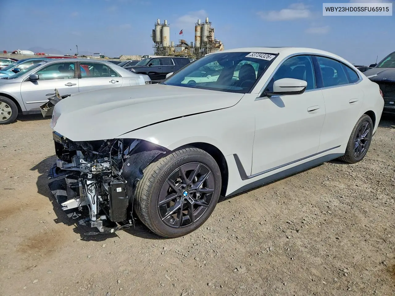 2025 BMW I4 Edrive 40 VIN: WBY23HD05SFU65915 Lot: 53734326