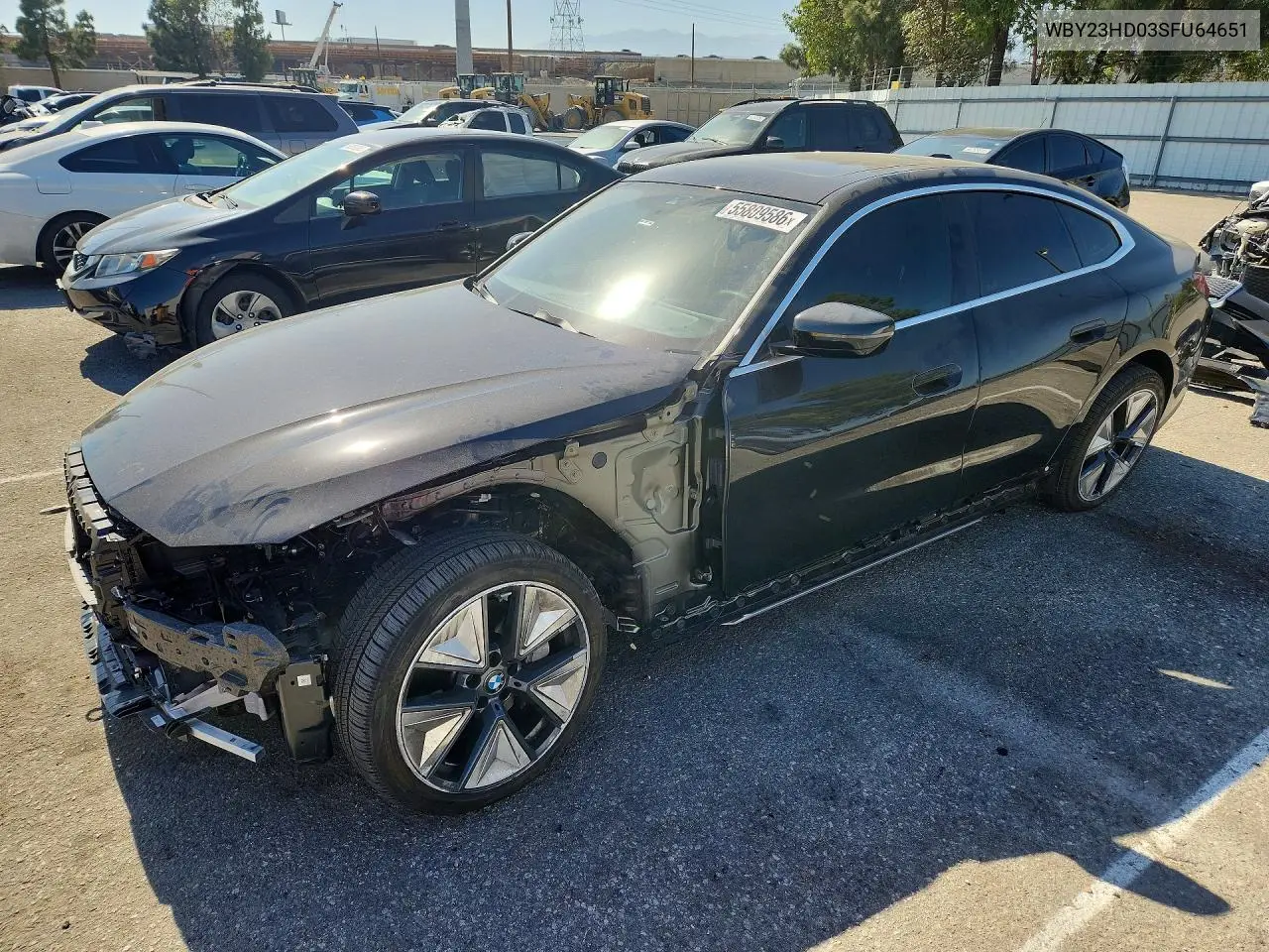 2025 BMW I4 Edrive 40 VIN: WBY23HD03SFU64651 Lot: 55809586