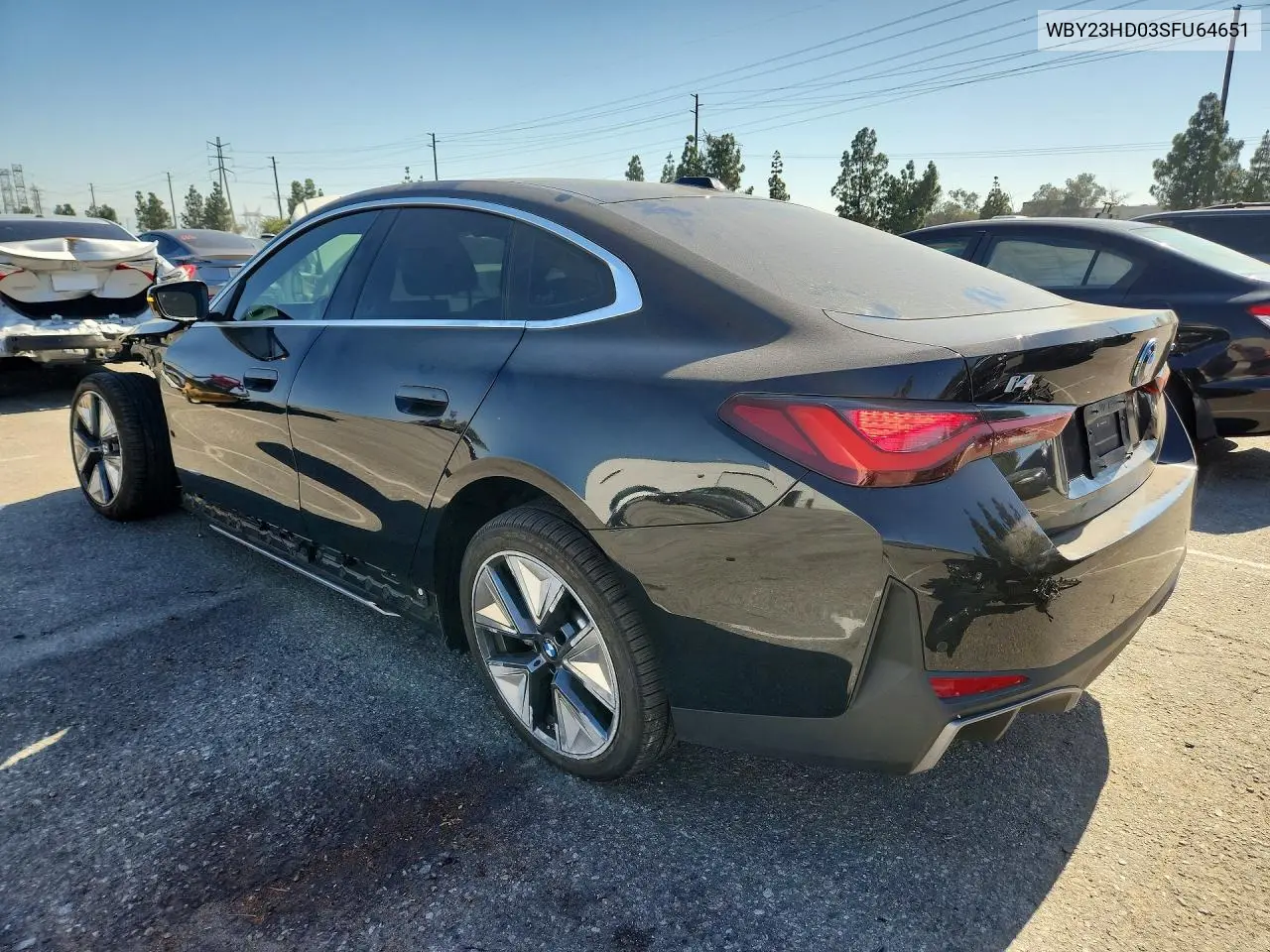 2025 BMW I4 Edrive 40 VIN: WBY23HD03SFU64651 Lot: 55809586