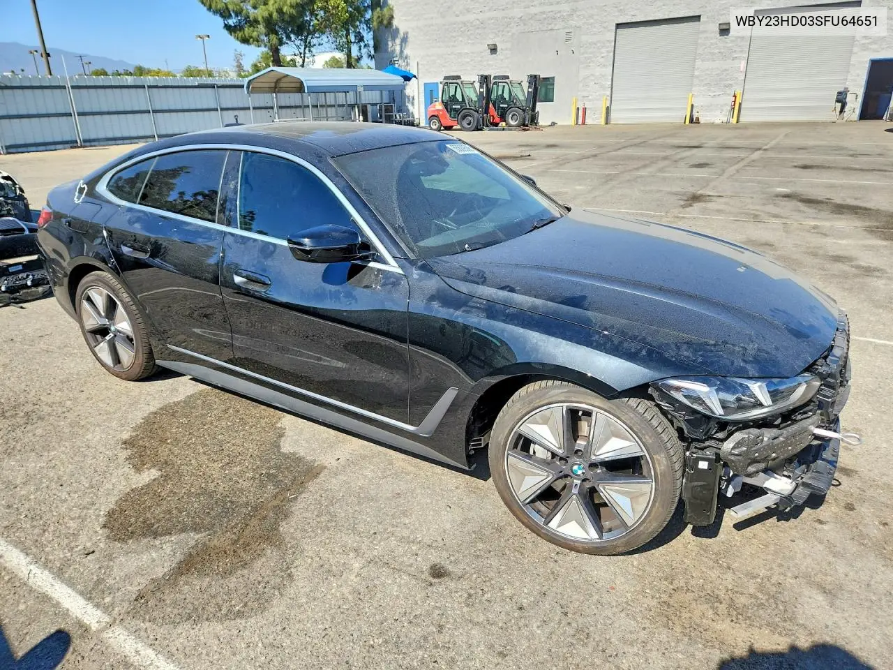 2025 BMW I4 Edrive 40 VIN: WBY23HD03SFU64651 Lot: 55809586