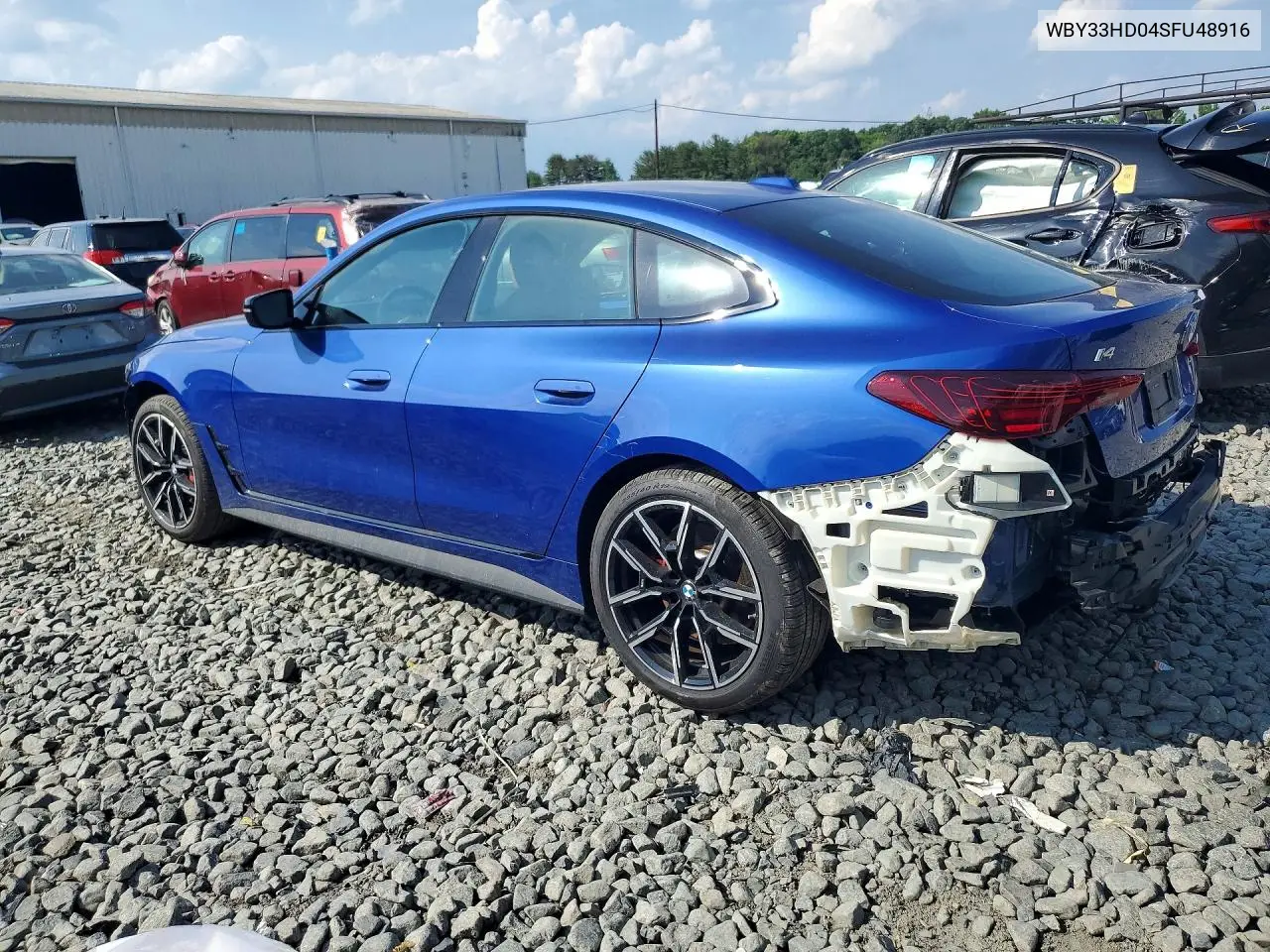 2025 BMW I4 M50 VIN: WBY33HD04SFU48916 Lot: 57108126