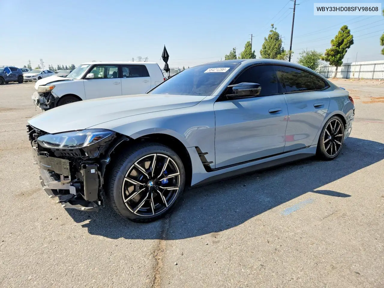 2025 BMW I4 M50 VIN: WBY33HD08SFV98608 Lot: 58421286