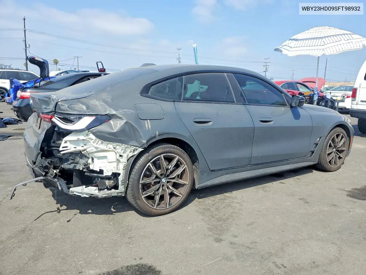 2025 BMW I4 Edrive 40 VIN: WBY23HD09SFT98932 Lot: 58431596